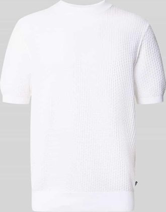 HUGO BOSS Regular Fit Strick-Shirt aus reiner Baumwolle Modell H-NILTON in Weiss, Gr&ouml;&szlig;e XXXL