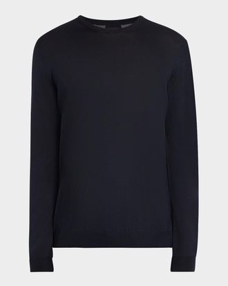Giorgio Armani Men & apos;s Silk-Cotton Crew Sweater
