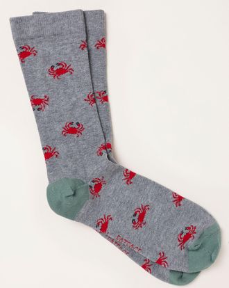 Fat Face FatFace Grey Crab Socks