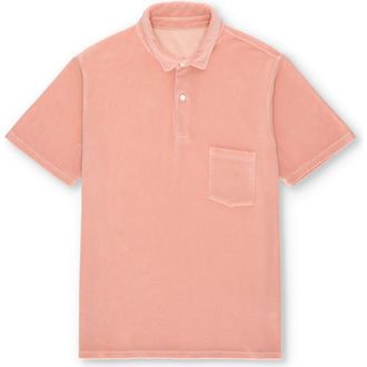 Fortela Missourim Terry Cloth Short Sleeve Polo in Pink at Nordstrom, Size Xx-Large Eu