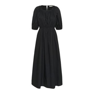 Inwear Midi Dresses, female, Black, L, Feminine Black Dress Kennaiw Style