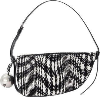 Burberry Mini Shield Sling Schoudertas - Dames - Schoudertassen - Zwart - ONE Size - Leer - Tassen