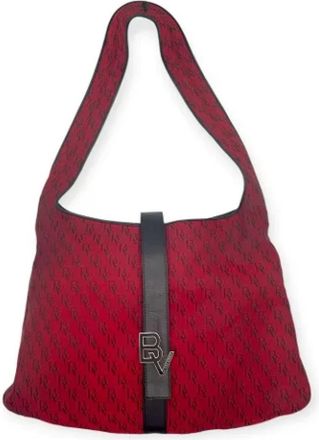 Bottega Veneta Pre-owned Canvas shoulder-bags - Dames - Vintage Schoudertas - Rood - ONE Size - Vintage