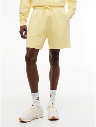 Tommy Hilfiger Mens Tommy Jeans Garment-Dyed Beach Short - Yellow - L