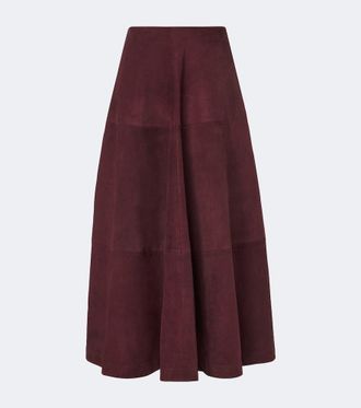 Altuzarra Varda suede maxi skirt