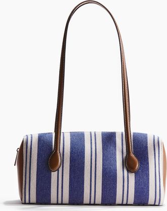 H&M Rechteckige Schultertasche aus Canvas - Beige
