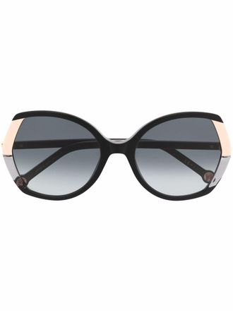 Carolina Herrera Occhiali da sole oversize - Nero