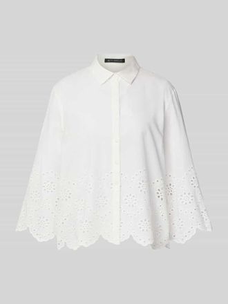 Betty Barclay Regular Fit Bluse mit Lochstickerei in Offwhite, Gr&ouml;&szlig;e 36