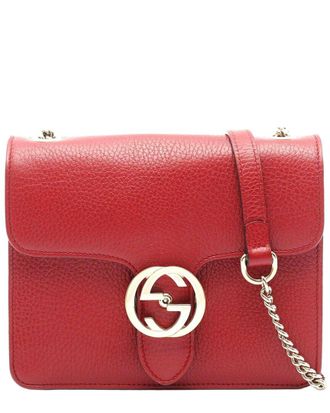 Gucci Leather Interlocking G Shoulder Bag (Authentic Pre-Loved)