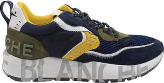 Voile Blanche Stijlvolle Blauwe Veterschoenen voor Heren - Heren - Sneakers - Blauw - 43 EU - Schoenen