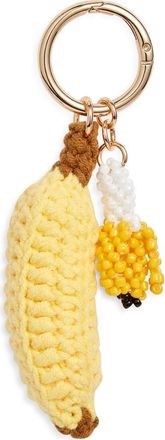 Chelsea28 Banana Crochet Bag Charm in Yellow- Multi Gold at Nordstrom