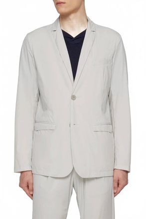 Herno Plain Single-Breasted Blazer In Ice