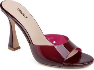 L'agence Avery Slide Sandal in Wine at Nordstrom, Size 5.5