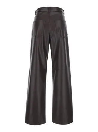 Max Mara Womens Pants Sospiro Brown Polyester Trousers