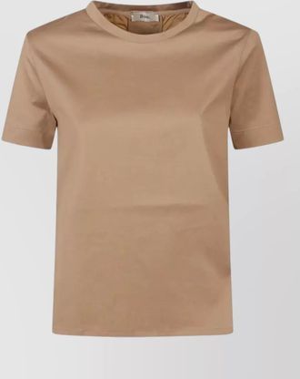 Herno drawstring cotton jersey crew neck t shirt