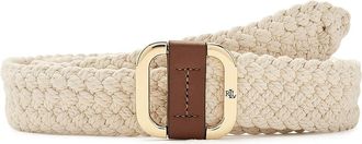Lauren Ralph Lauren Square Slide 35-Belt-Medium Womens Belts Light Natural/Lauren Tan : MD (34 Waist), Leather