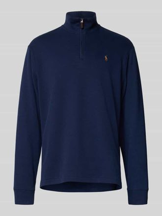 Polo Ralph Lauren Strickpullover mit Stehkragen in Marine, Gr&ouml;&szlig;e XL