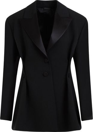 Givenchy Womens Buttoned Jacket - Black Wool - Size EU 38 (Womens)