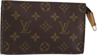 Louis Vuitton Pre-owned Clutches, female, Brown, Size: ONE SIZE Pre-owned Canvas Clutch