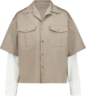 Balenciaga Hombre, Camisas, Beige, Talla: XL