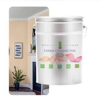 OEM Pintura Cer&aacute;mica Para Paredes, Color Beige, Lavable, Crema Champ&aacute;n, 10 L