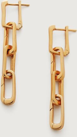 Monica Vinader Gold Alta Capture Charm Cocktail Earrings