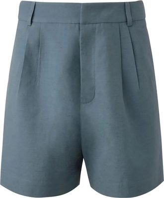 MISCI Shorts sartoriali in lino e cotone - Blu