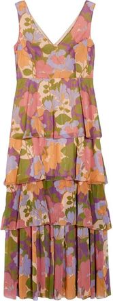 Pennyblack Kleedjes, Dames, Veelkleurig, S, Polyester, Georgette Ruche Jurk