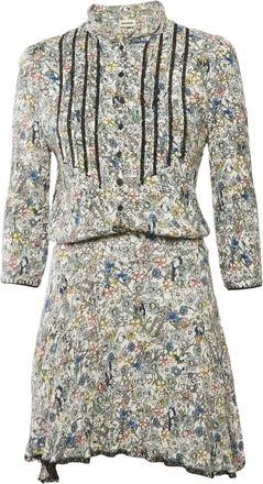 Zadig&Voltaire Chiffon jurk met print - Wit