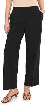 Nic+Zoe Petite 31 Stretch Suiting Lenox Wide-Leg Pants Womens Clothing Black Onyx : PM, Polyester/Spandex