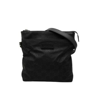 Gucci Pre-owned Nylon Crossbody Bag - unisex - Gucci Vintage - Vintage Cross Body Bags - Black - ONE SIZE - Pre-owned