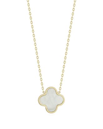 Ember Fine Jewelry 14K Pearl Clover Necklace