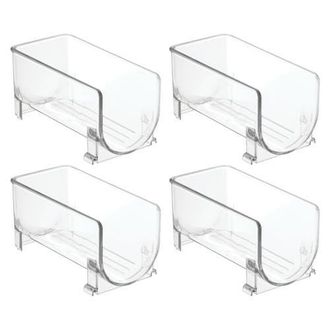 mDesign Stackable Holder for Water or Spirit Bottles, Set of 4, Clear, Made in USA at Nordstrom