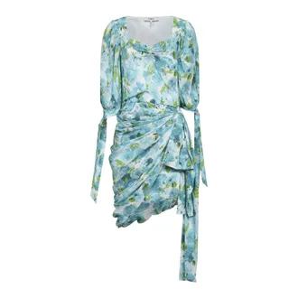 Chlo&eacute; Short Dresses, female, Multicolor, Size: S Asymmetric Wrap Short Dress