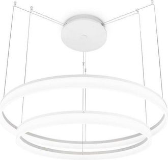 Leds - C4 Leds-c4 Grok - L&aacute;mpara Colgante De Techo Grande Led Integrada Blanca