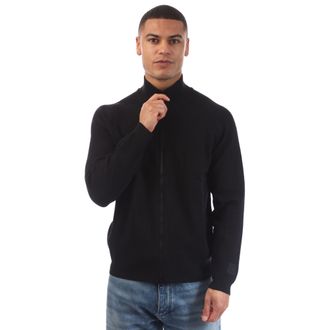 C.P. Company Mens Metropolis Extrafine Merino Wool Full Zip Sweater in Black Textile - Size X-Large