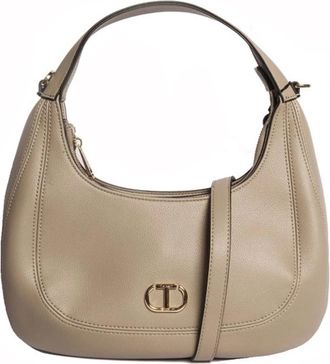 Twinset Hobo Schoudertas - Dames - Schoudertassen - Beige - ONE Size - Tassen