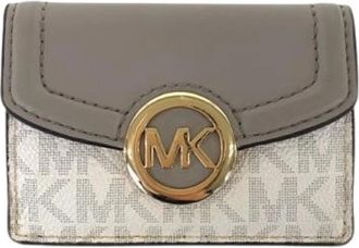 Michael Kors Pre-owned Wallets, female, Gray, Size: ONE SIZE Pre-owned Leather PVC Wallet
