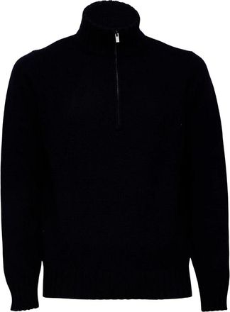 FILIPPO DE LAURENTIIS Trui met col - Heren - Coltruien - Blauw - 2XL - Truien & Vesten