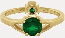Vivienne Westwood Reina Petite Ring Gold-emerald-cz Gold-emerald-cz Unisex