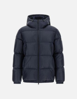 Moncler Mens Moncler Rivau Down Navy Jacket - Blue - Size: Regular/42