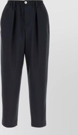 Marni wool mid-rise cropped trousers