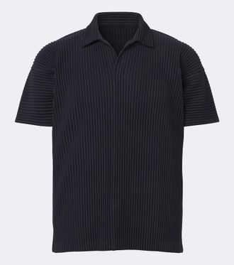 Homme Pliss&eacute; Issey Miyake Homme Pliss&eacute; Issey Miyake Basics pleated polo shirt