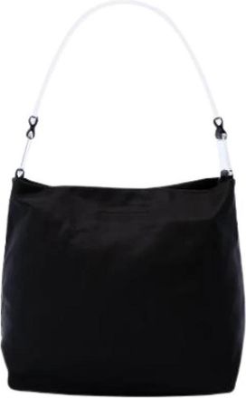 Prada Pre-owned Nylon Shoulder Bag - Dames - Vintage Schoudertas - Zwart - ONE Size - Nylon - Vintage