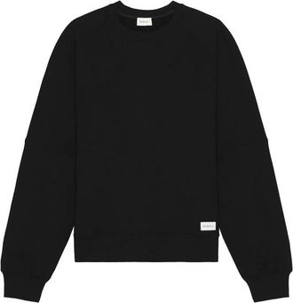 Saint Laurent Oversized Cotton Crewneck Sweatshirt, Size X-Large