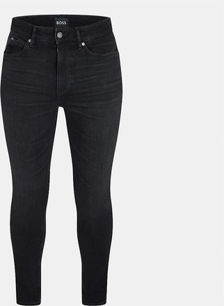 HUGO BOSS Mens Taber Dark Wash Slim Five Pocket Pants - Black - Size: 36/32