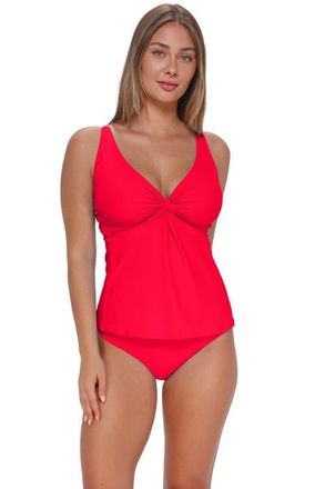 Sunsets Forever Tankini Swimsuit Top - DD Cup in Geranium at Nordstrom, Size 36
