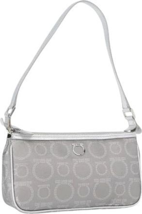 Ferragamo Pre-owned Shoulder Bags, female, Gray, Size: ONE SIZE Pre-owned Plastic Shoulder Bag