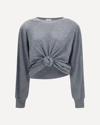 Magda Butrym Long-sleeve knot T-shirt Female 38