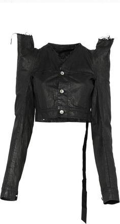Rick Owens Frayed Jacket